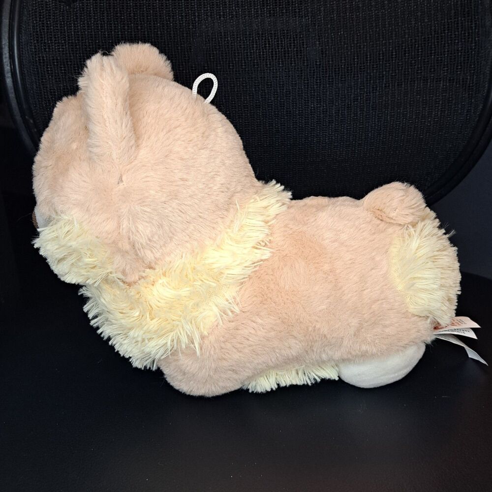 Fiesta Toys Plush Corgi Dog Cute With Flowers 10 Inch - Picture 5 of 7